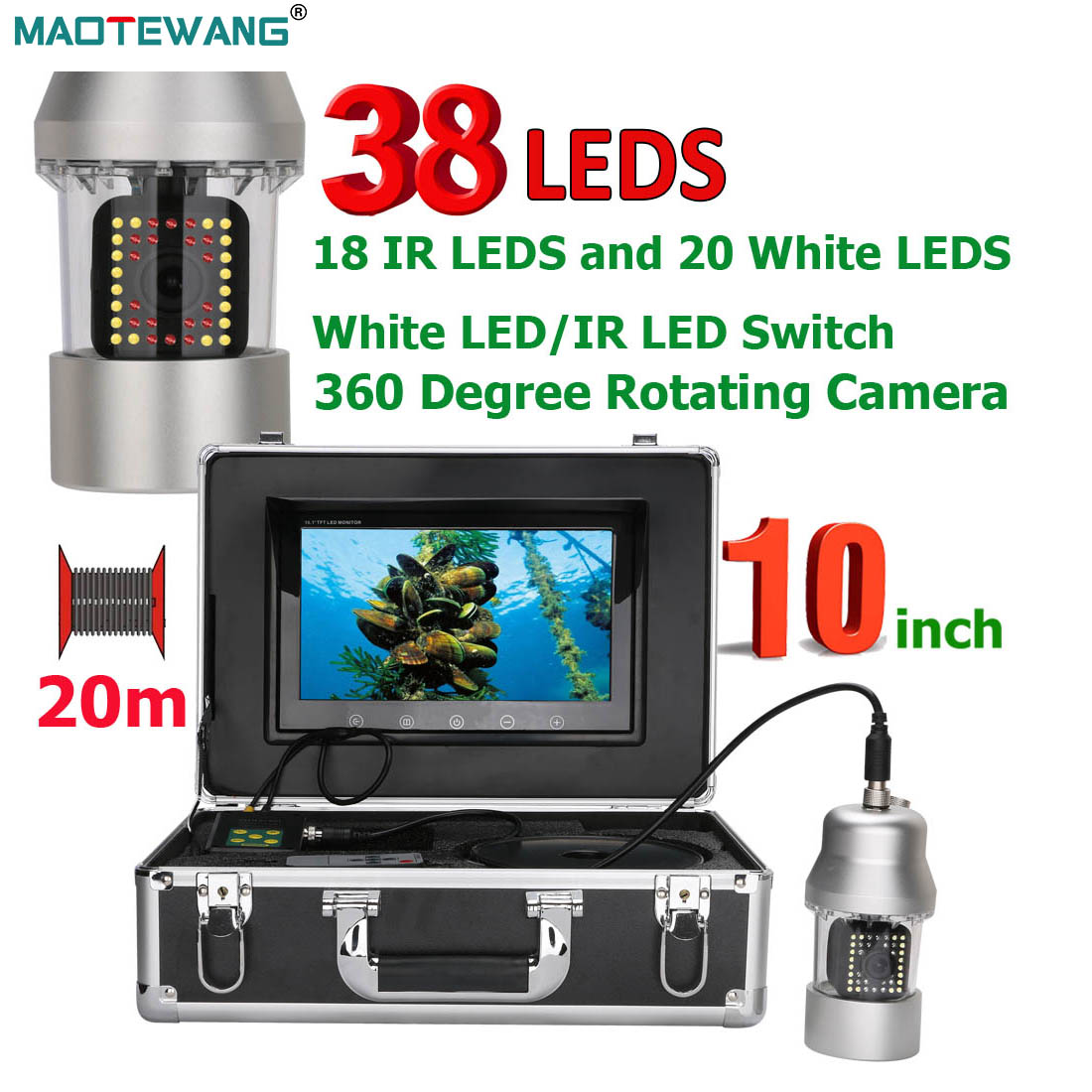 MAOTEWANG Underwater Fishing V - Fishing Depth Finder review and price