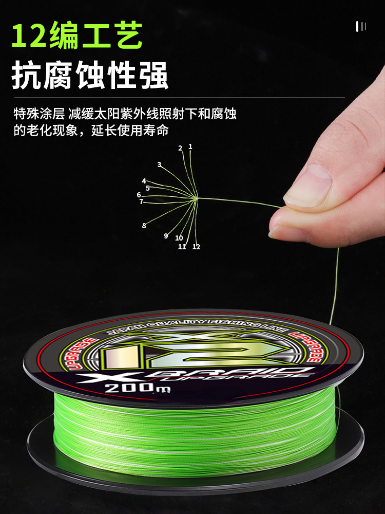 Imported 12 Braided YGKV8 Line - Fish Finder Cable review and price